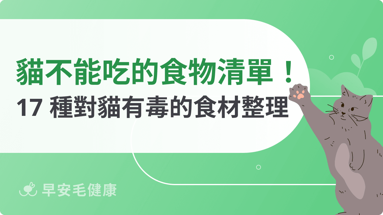 貓不能吃的食物清單！17 種對貓有毒的食材總整理